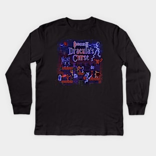 Curse Vania Dracula's Castle 3 Kids Long Sleeve T-Shirt